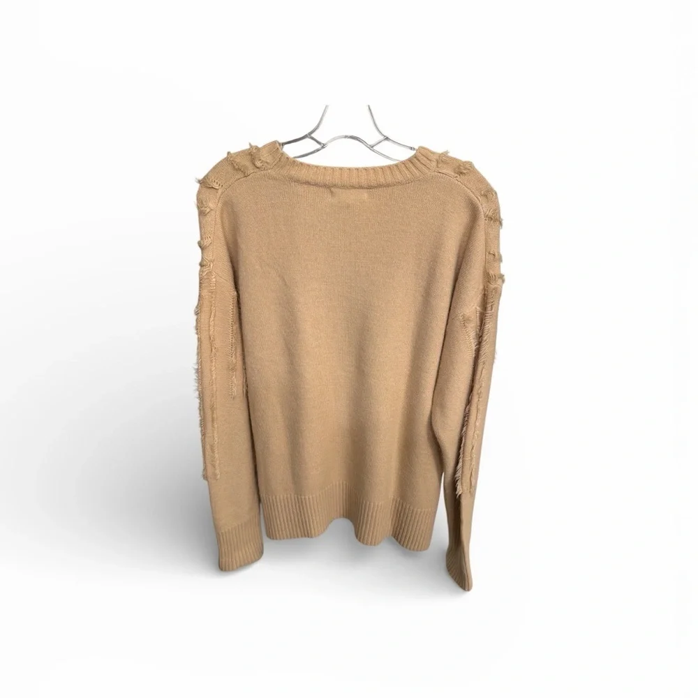 &merci Crewneck Long sleeve Sweater Camel/tan Size Large